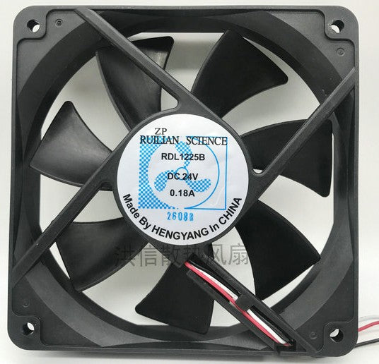 XINRUILIAN RDL1225B 24V 0.18A 3wires Cooling Fan XINRUILIAN RDL1225B 24V 0.18A 3wires Cooling Fan
